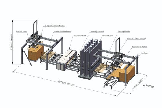 satın al 4X8 Kısa Dönemli Melamin Presleri Parçacık Tablosu için Sıcak Pres Makinesi online manufacture