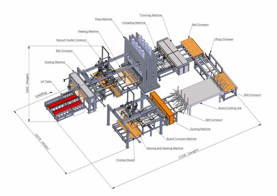 satın al Melamine Mdf Laminat Sıcak Baskı Makinesi 900kg 2 yoğunluk online manufacture