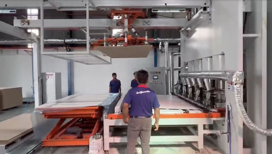 Kısa Dönemli Melamine Laminasyon Panjur için Sıcak Baskı Makinesi